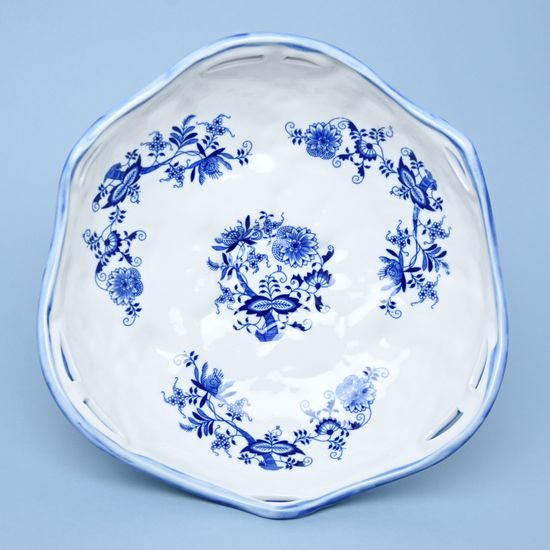 Bowl Secese 31 cm footed, Original Blue Onion pattern, QII