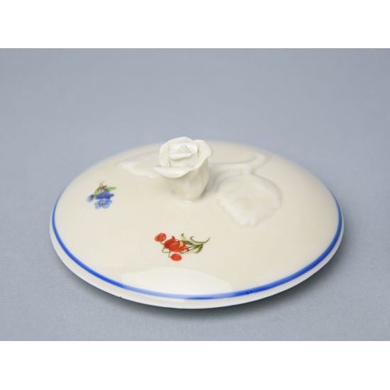 Cukřenka bez oušek s víčkem bez výřezu 0,20 l, Házenka IVORY, Český porcelán a.s.