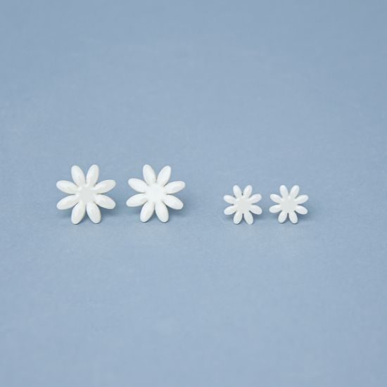 Earings: Daisy 1 cm, Porcelain Jewels Studio Mallys