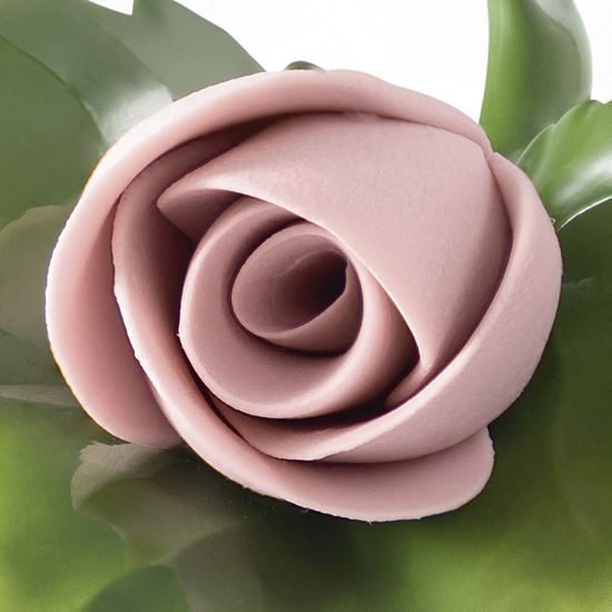 Růžička se stonkem na stůl - růžová 6 x 5 x 3 cm, Porcelánové figurky Unterweissbacher