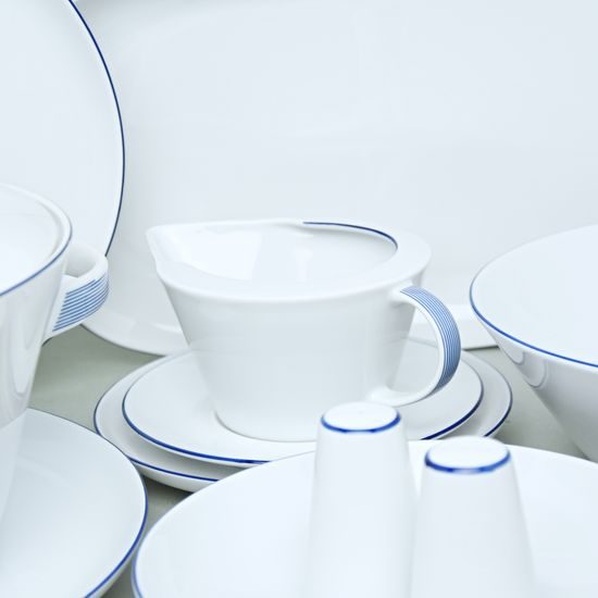 Dining set for 6 persons, Thun 1794 Carlsbad porcelain, TOM blue