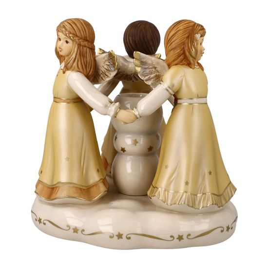 Angels Heavenly Circle Dance 19 / 19 / 17,5 cm, stoneware, Goebel