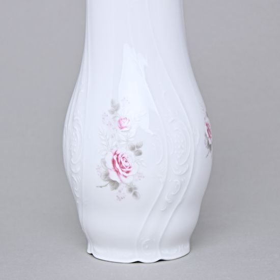 Gold line: Vase 19 cm, Thun 1794 Carlsbad porcelain, BERNADOTTE roses