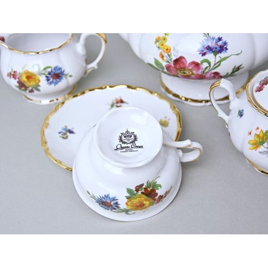 Čajová souprava pro 6 osob, Aristokrat, porcelán QueensCrown