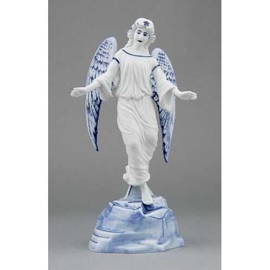 Angel on stand 22,5 cm + 6 cm stand, Original Blue Onion Pattern