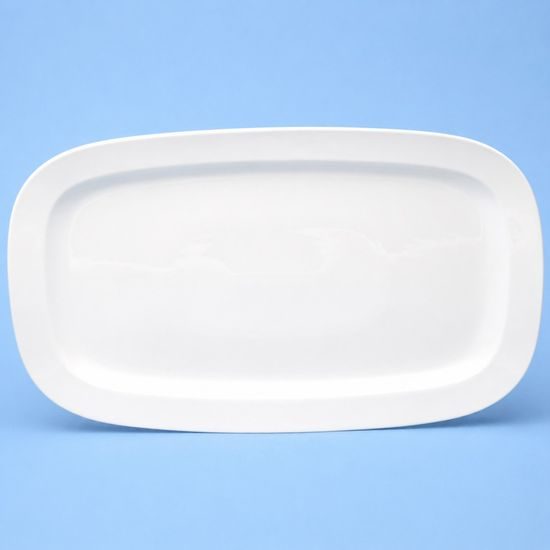Platter 36 x 21 cm, white, Thun 1794, karlovarský porcelán