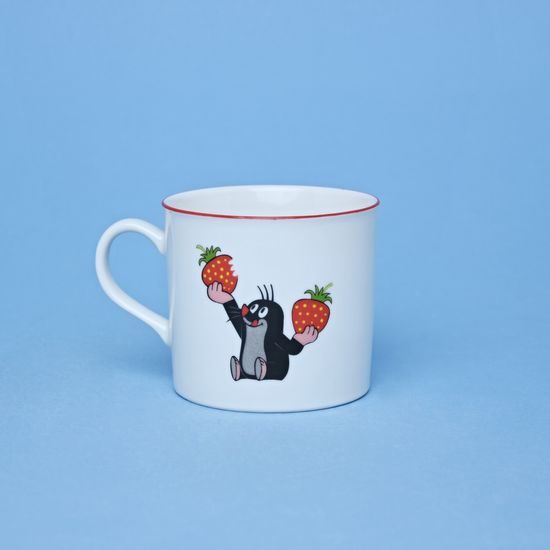 Cup 230 ml Mole in overalls with ball, THUN 1794 karlovarský porcelán