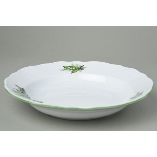 Plate deep 24 cm, Lily-of-the-valley, Cesky porcelan a.s.