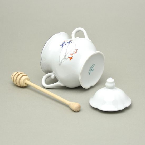 Husy: Medník 300 ml + dřevěná lžička, Mary-Ann, Leander Loučky