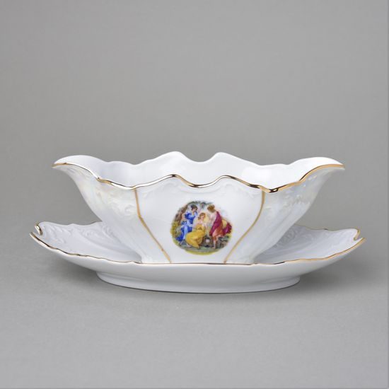 The Three Grasec: Sauce boat 0,5 l, Thun 1794 Carlsbad porcelain, BERNADOTTE