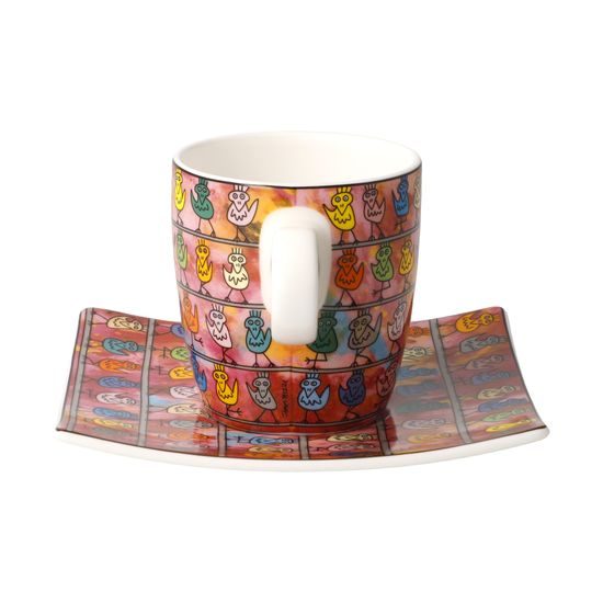 Demitasse We are the Birds 100ml, fine bone china, J. Rizzi, Goebel