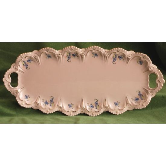 Tác 50,5 cm, Lenka, dekor 247p, Růžový porcelán z Chodova