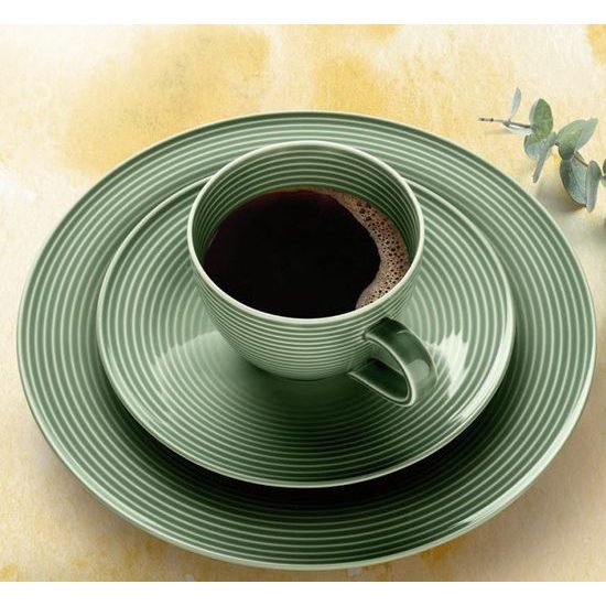 Beat grey-green: Coffee set 18 pcs., Seltmann porcelain