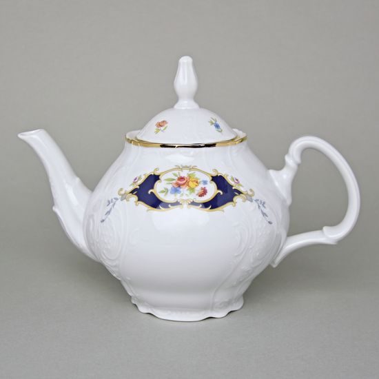 Pot tea 1,2 l, Thun 1794 Carlsbad porcelain, BERNADOTTE arms
