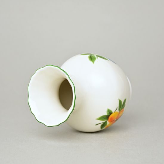 Vase 2544 13,5 cm, ivory + fruits, Český porcelán a.s.