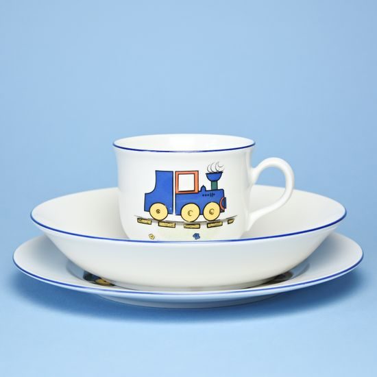 Children's set Loco 3 pcs., Thun 1794 Carlsbad porcelain