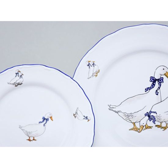 Plate set for 6 pers., Ophelia goose, THUN 1794