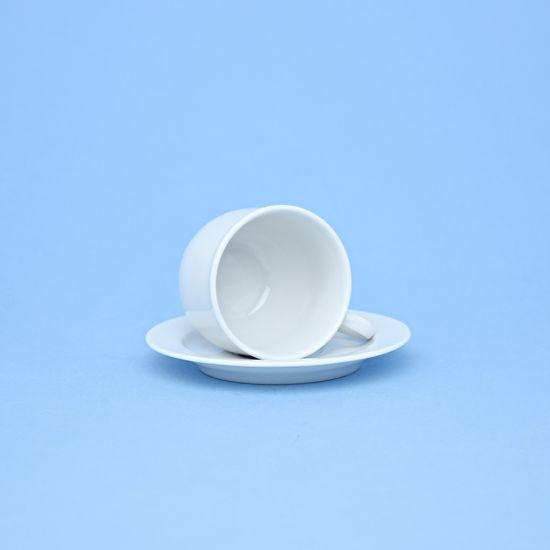 Cup 110 ml + saucer 110 mm, Opal white, Thun 1794