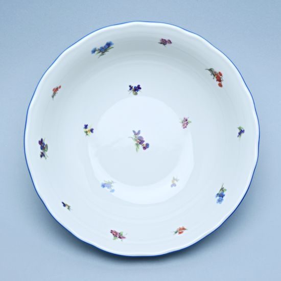 Mísa kompotová 23 cm, Házenka s modrou linkou, Český porcelán a.s.