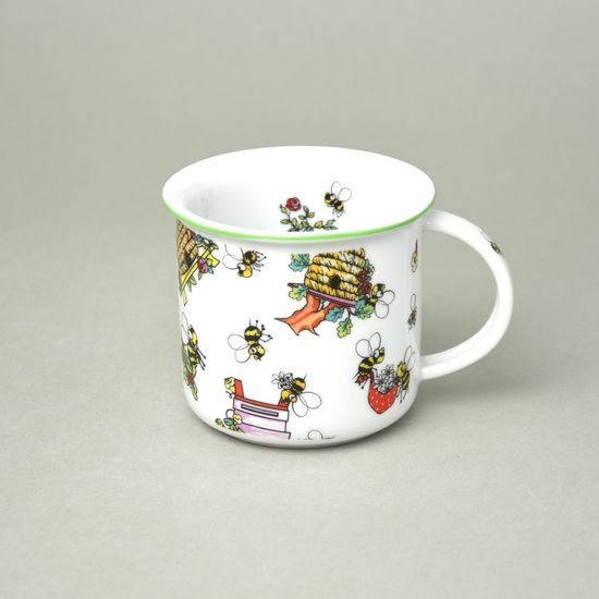 Hrnek Tina Fantazie, včelí úl, 240 ml střední, Český porcelán a.s.