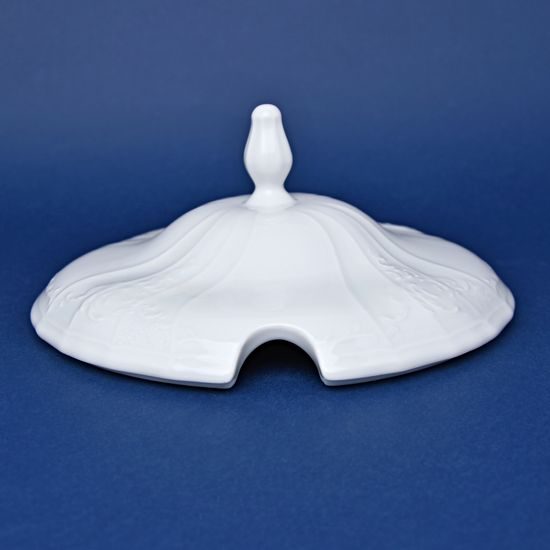 Lid for soup tureen 2,5 l, Thun 1794 Carlsbad porcelain, BERNADOTTE white