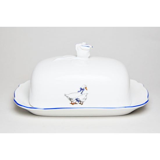 Butter dish small - for 0,125 kg butter, Český porcelán a.s., Goose