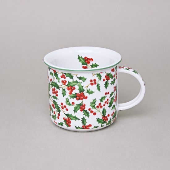 Mug Tina Fantasy, Christmas - Holly, 0,25 l, middle, Cesky porcelan a.s.