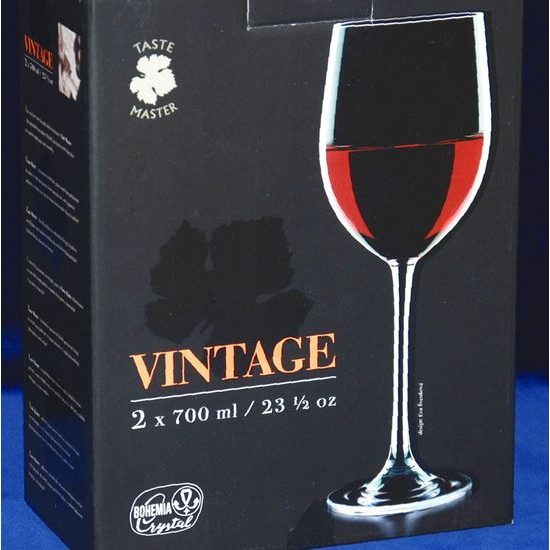 Glass Vintage 700 ml, 2 pcs., Bohemia Crystalex
