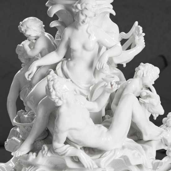 Table Central, Gustav Oppel, 58 x 60 x 60 cm, Porcelain Figures Aelteste Volkstedter