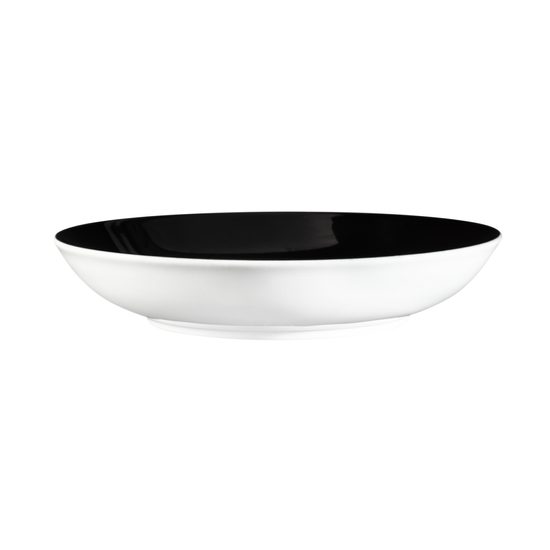 Talíř hluboký 21 cm, Lido Solid Black, Porcelán Seltmann