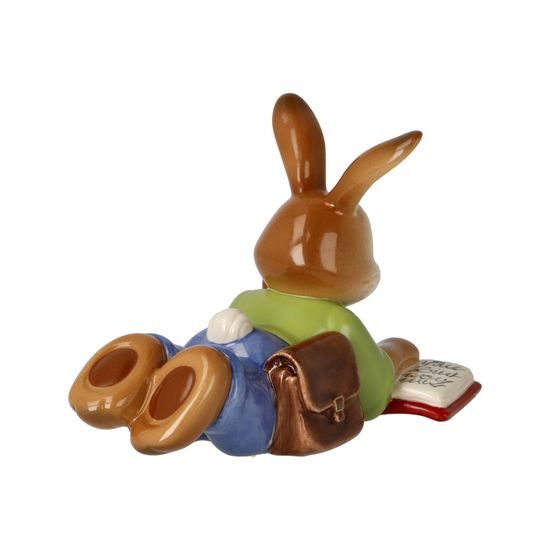 Rabbit figurine with a book 12.5 / 7 / 8.5cm, stoneware, Goebel