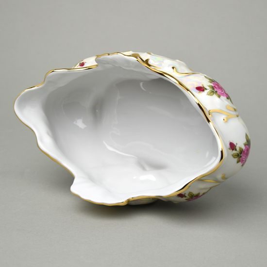 Bowl oval footed 22,5 cm x 12 x 14 cm, Cecily, QueensCrown porcelain