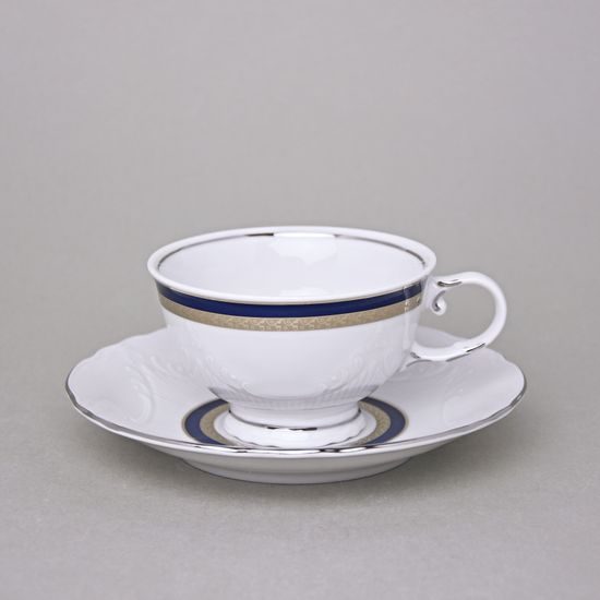 Vicomte 92018: Cup low 210 ml plus saucer 161 mm, Thun 1794 Carlsbad porcelain