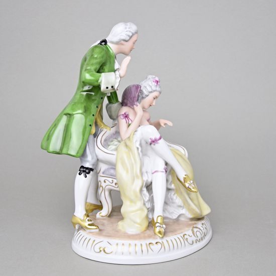 Canapé rococo 22 x 17,5 x 26 cm, Porcelain Figures Duchcov