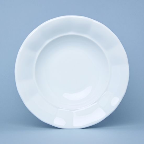 Plate deep 24 cm, Benedikt white, G. Benedikt 1882