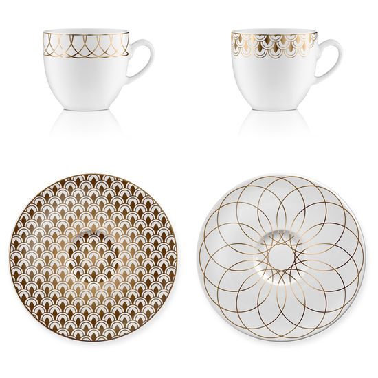 Demitasse set First Gold 100ml, porcelain, Goebel