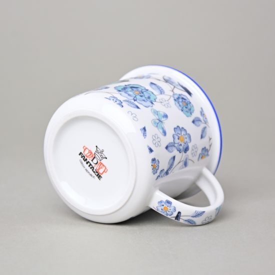 Hrnek Tina střední 240 ml, ptáčci modří, Český porcelán a.s.