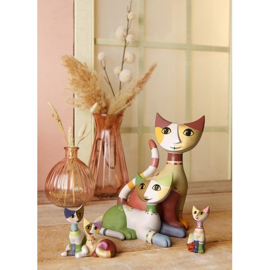 Kočka Carla, 3 / 5 / 8 cm, porcelán, R. Wachtmeister, Kočky Goebel