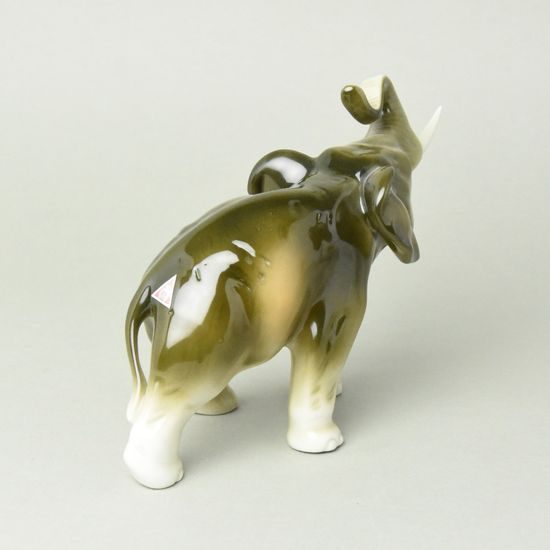 Slon 22 x 17 cm, Luxor, Porcelánové figurky Duchcov