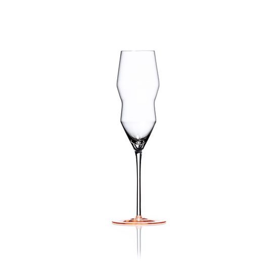 Crystal Glasses Champagne 250 ml, Set of 6 pcs., Harlequin - Kalyke, Kvetna 1794 Glassworks