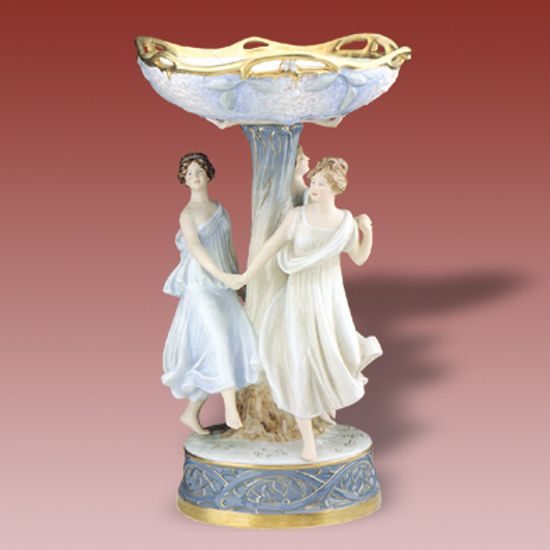 Bowl 30 x 30 x 52 cm, Porcelain Figures Duchcov