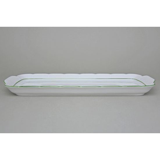 7047703: Platter 36 cm, Thun 1794, karlovarský porcelán, NATÁLIE light green lines