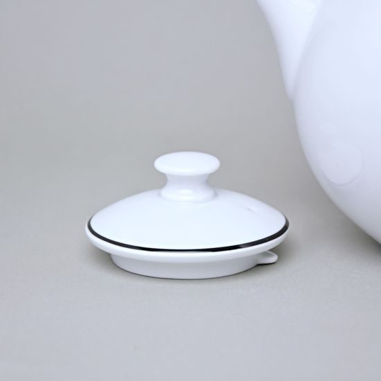 Olga: Čajová konev Sonne 1,8 l s černou linkou, Český porcelán a.s.
