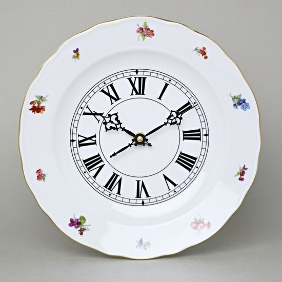 Hodiny nástěnné se strojkem 24 cm, Rakouská házenka, Český porcelán a.s.