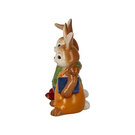 Rabbit figurine School Friends 10 / 6.5 / 12cm, stoneware, Goebel