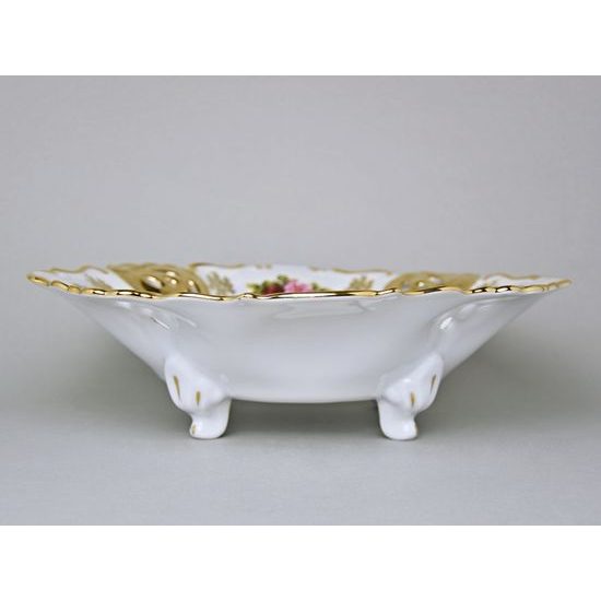 Bowl parforated on stands 33 x 8,5 cm, Cecily, Queens Crown