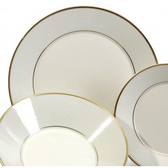 Lea ivory gold: Plate dining 27 cm, Thun karlovarský porcelán