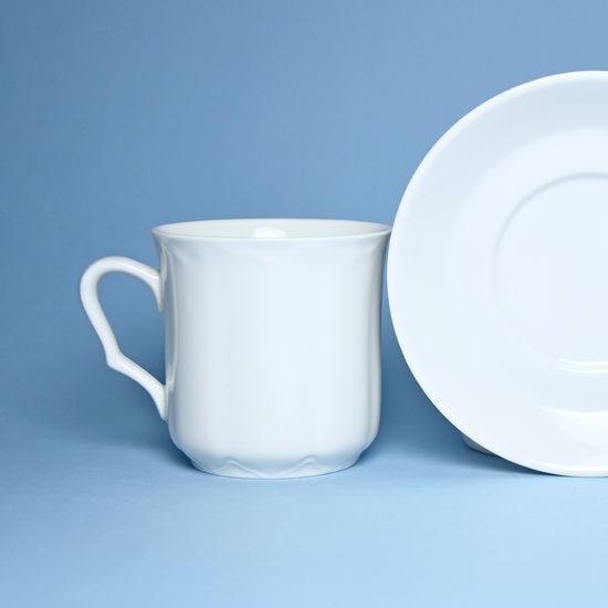 Mug Karel 0,27 l, White Porcelain, Cesky porcelan a.s.