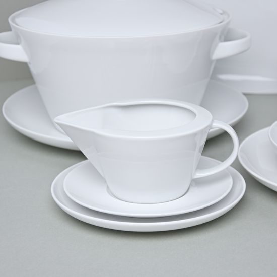 Dining set for 6 persons, Thun 1794 Carlsbad porcelain, TOM white
