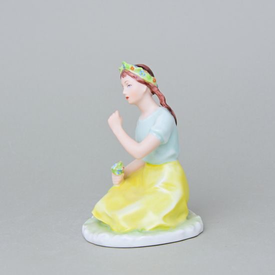 A Girl With A Ladybird 10 x 9,5 x 13,5 cm, Saxe, Porcelain figures Duchcov